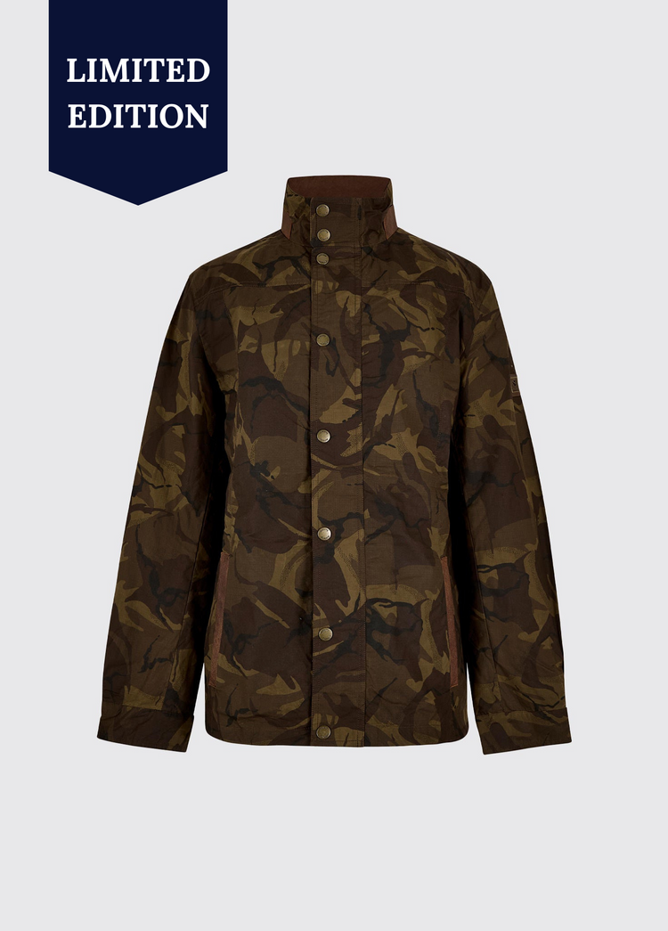 Carrickfergus LTD Men's Limited Edition Wax Jacket - Brown Camo