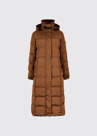 Aldborough Women's full length technical down jacket  - Russet