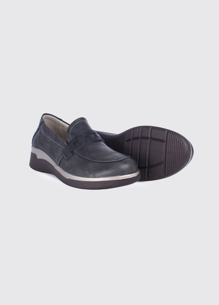 Alderney Women's Slip on Loafer - Grey