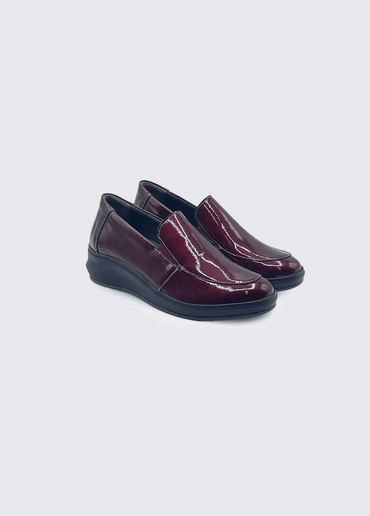 Aoife Slip on Shoe - Burgundy