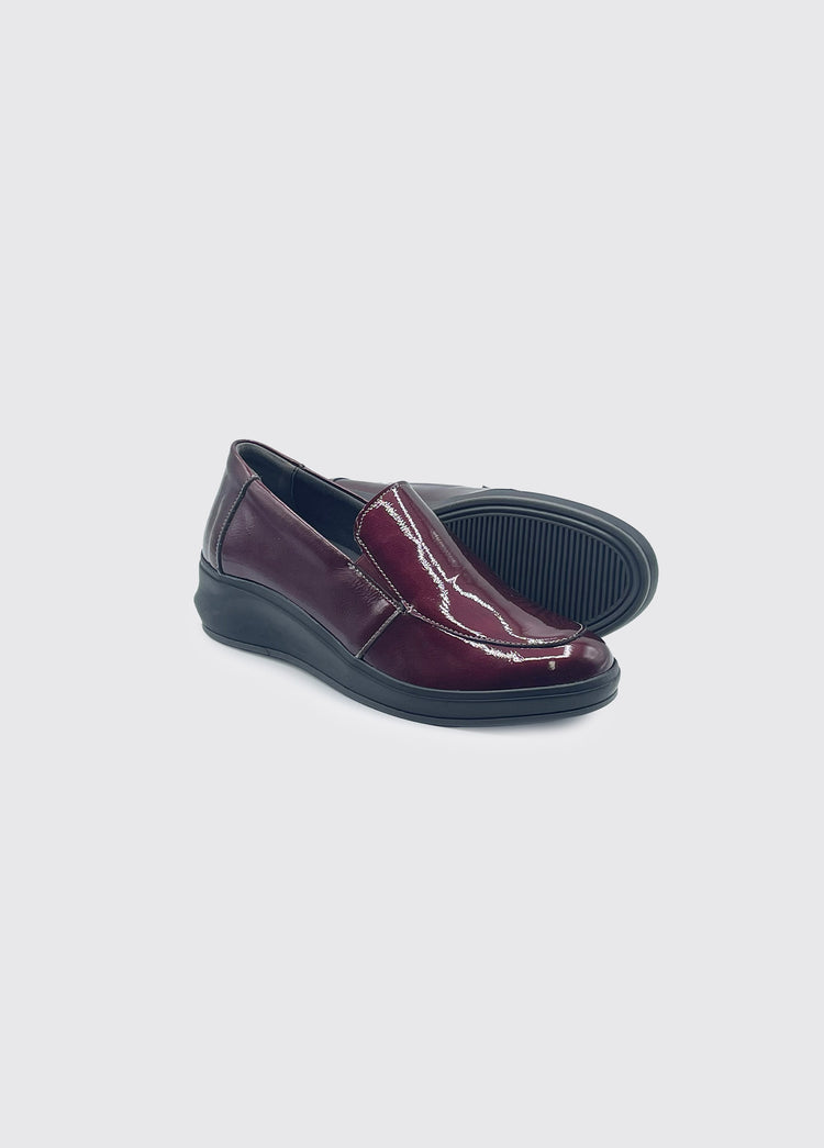 Aoife Slip on Shoe - Burgundy