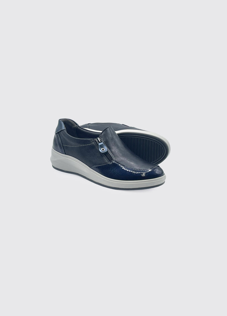 Ava Slip on Shoe - Navy