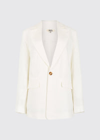 Avonlea Women’s Tailored Linen Jacket - White