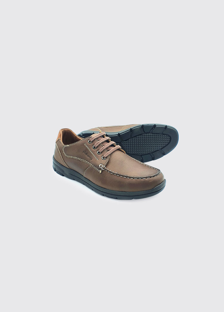 Baker Laced Moccasin - Bourbon