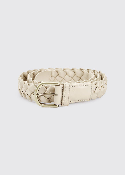 Belmore Women's Leather Belt - Oyster