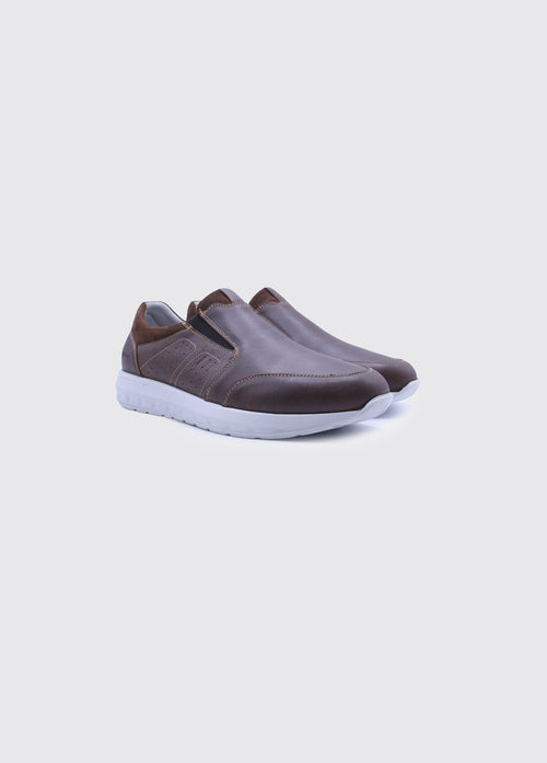Blip Men's Slip on Shoe - Brown