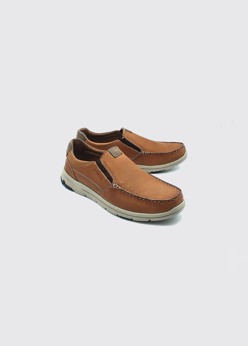 Boston Men's Slip-On Moccasin - Brown