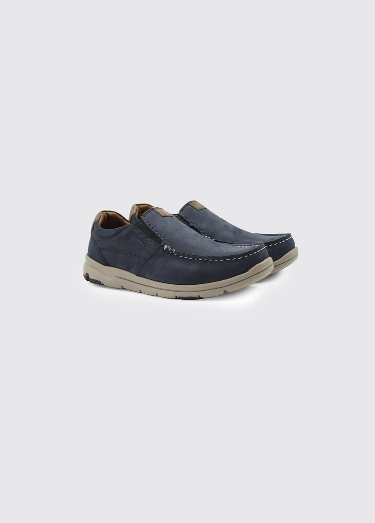 Boston Men's Slip-On Moccasin - Navy