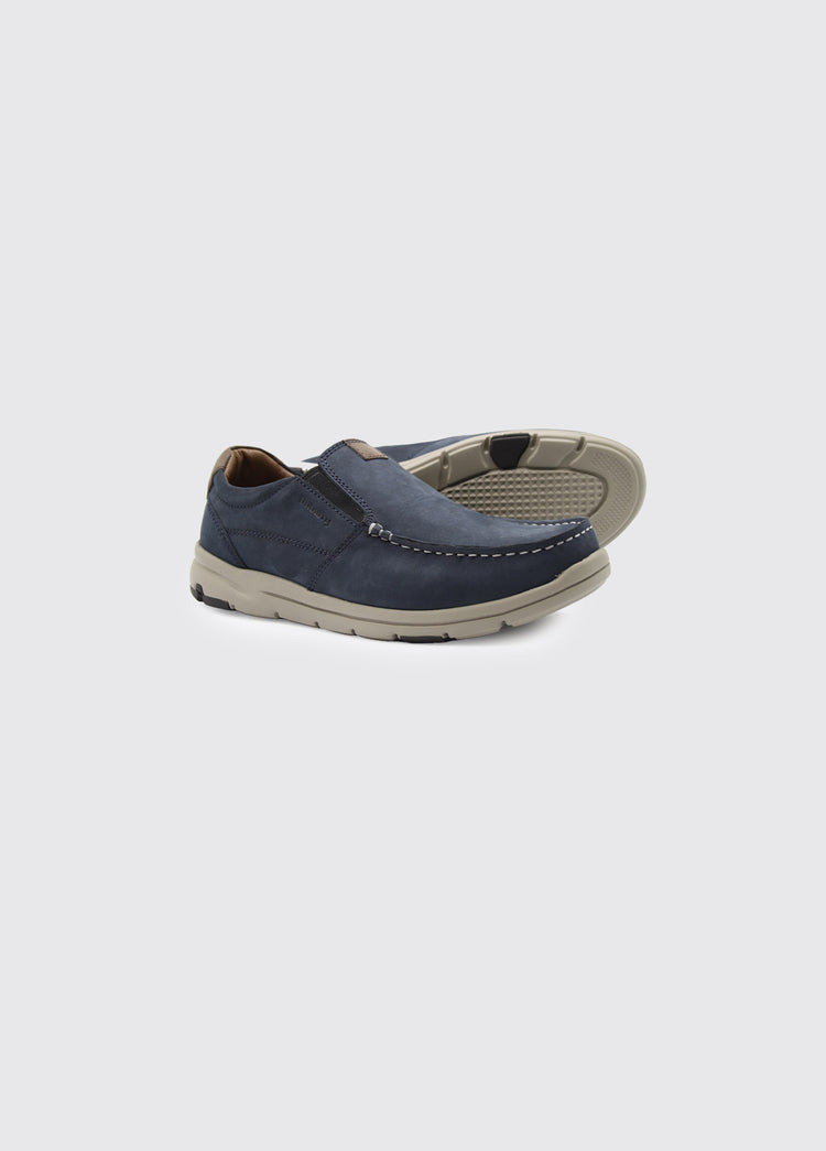 Boston Men's Slip-On Moccasin - Navy