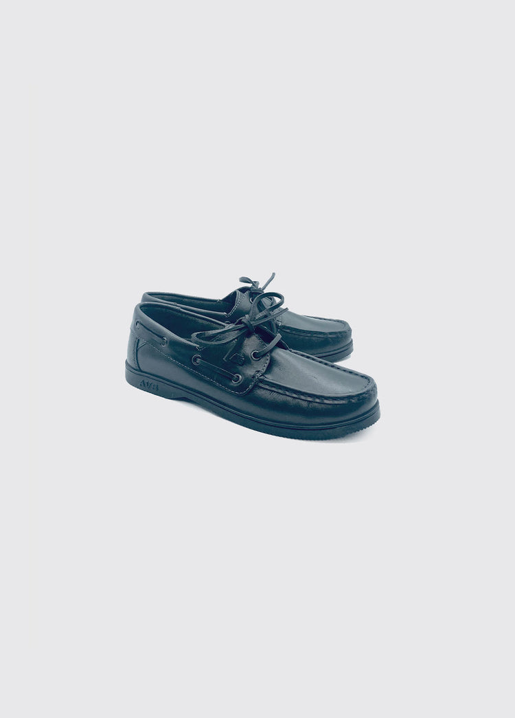 Sailor Boys Deck Shoe in Black