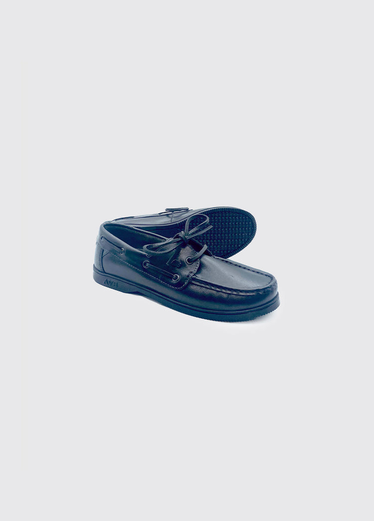 Sailor Girls Deck Shoe in Black