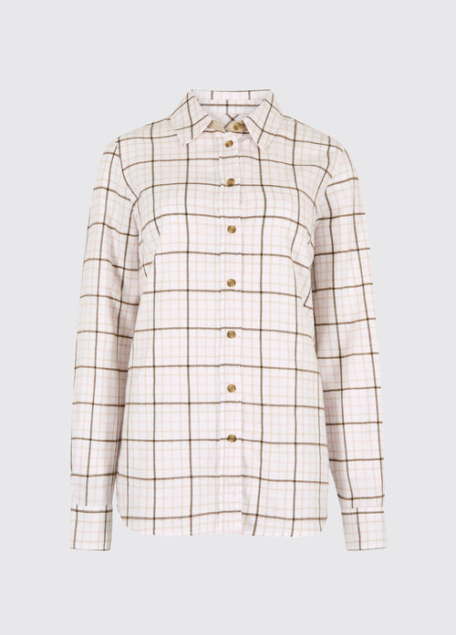 Brooklime Women’s check shirt - Dusky Rose