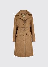 Brookvale Fitted tweed coat - Camel Twill