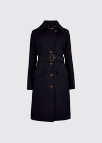 Brookvale Fitted tweed coat - French Navy