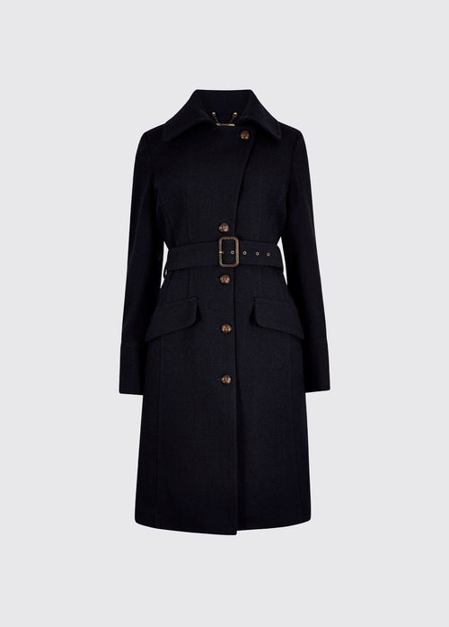 Brookvale Fitted tweed coat - French Navy