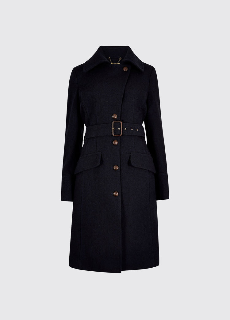 Brookvale Fitted tweed coat - French Navy