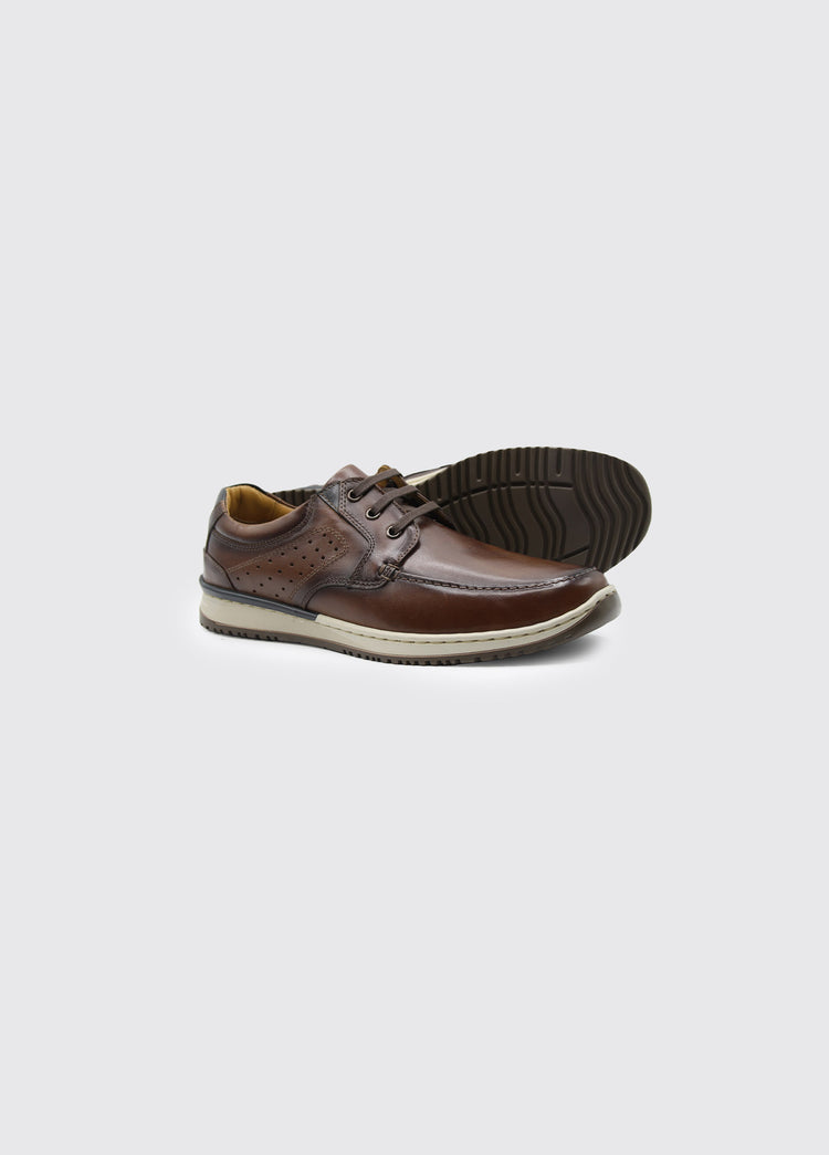 Buddy Men's Lace Up Smart Shoe - Brown