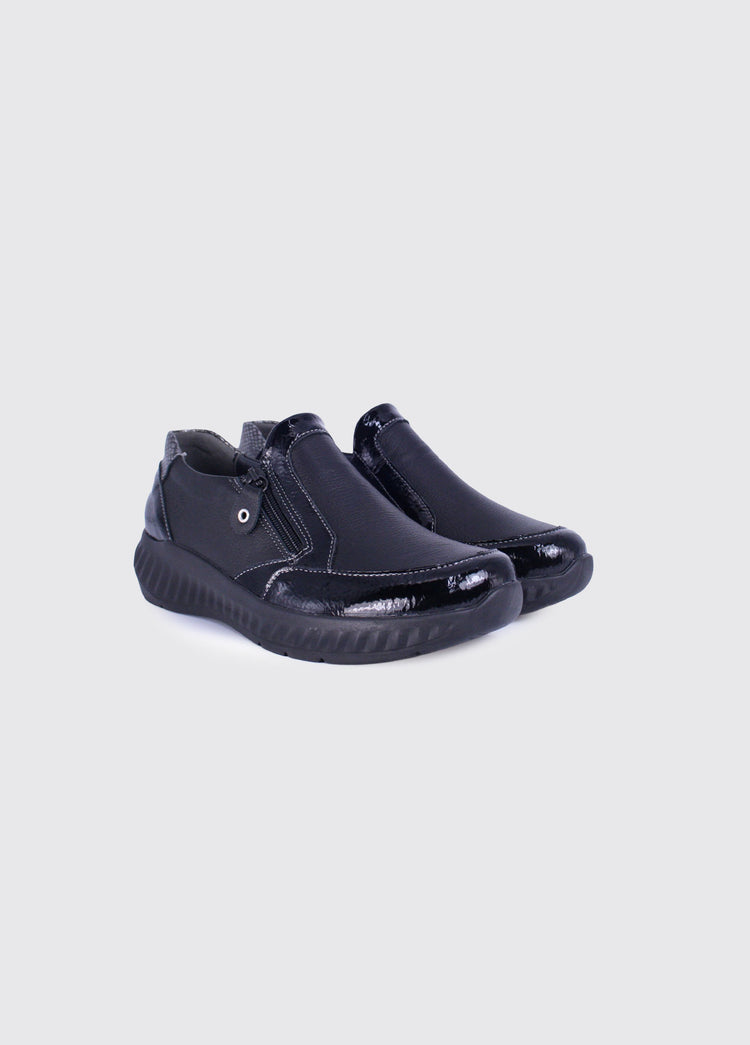 Burgos Women's Slip on Shoe - Black
