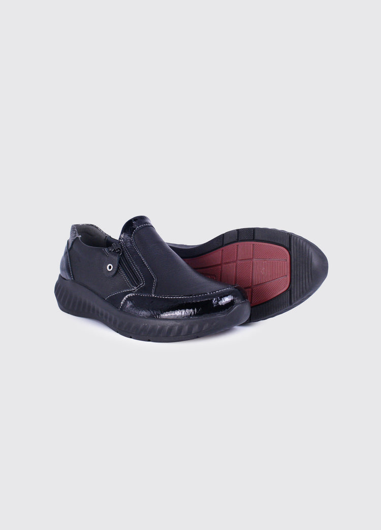 Burgos Women's Slip on Shoe - Black