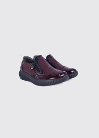 Burgos Women's Slip on Shoe - Burgundy