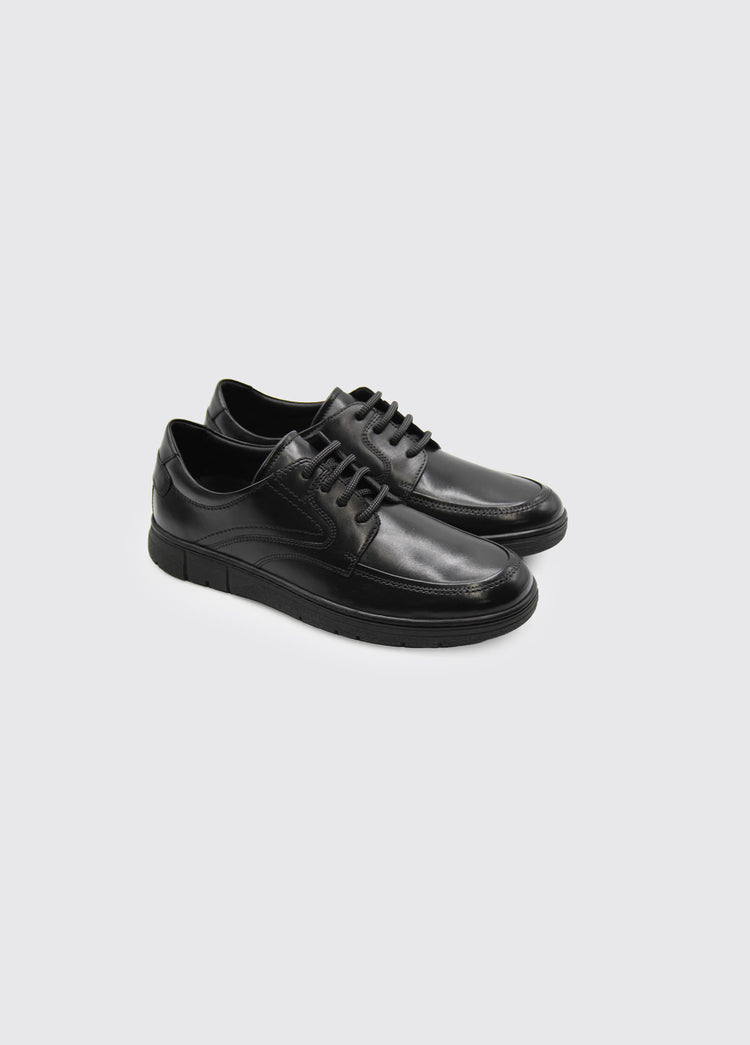Byron Black Laced Shoe