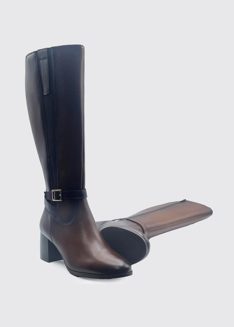 Calif Knee High Boot - Chestnut