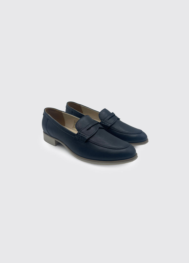 Camilla Women's Slip on Deck Shoe - Navy