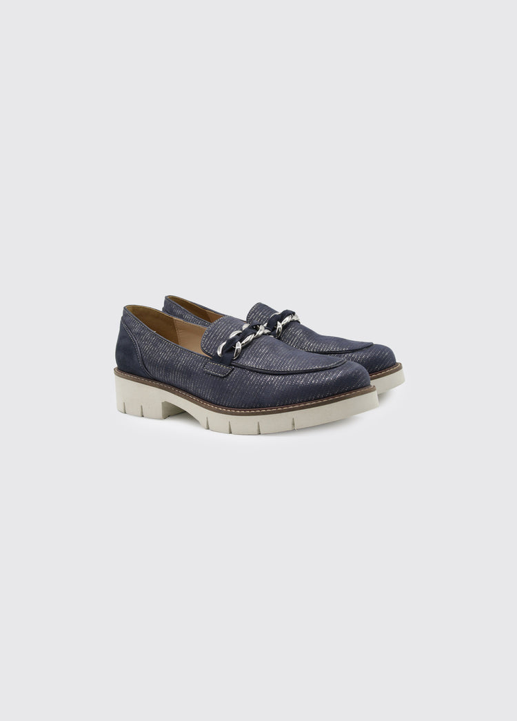 Caroline Women's Slip on Deck Shoe - Navy
