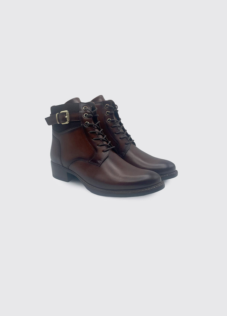 Case Short Heeled Boot  - Chestnut