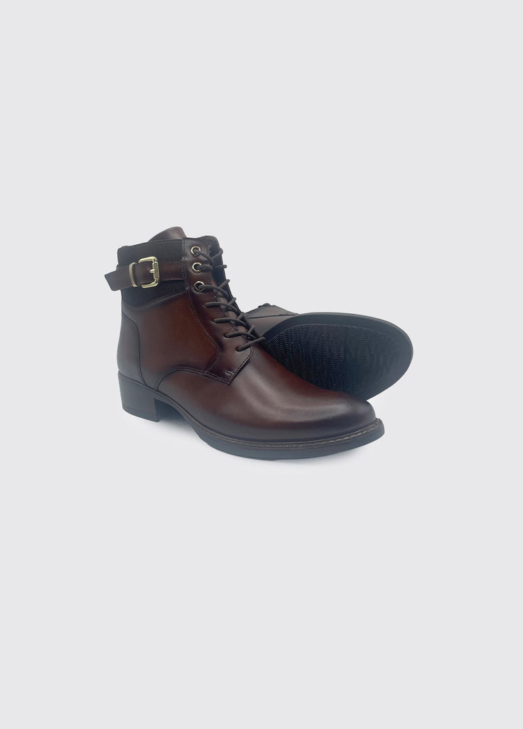 Case Short Heeled Boot  - Chestnut
