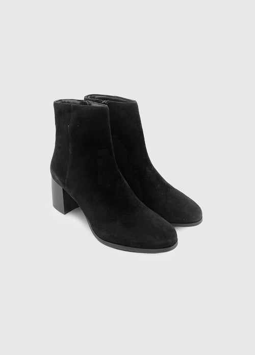 Cead Suede Ankle Boot - Black Seude