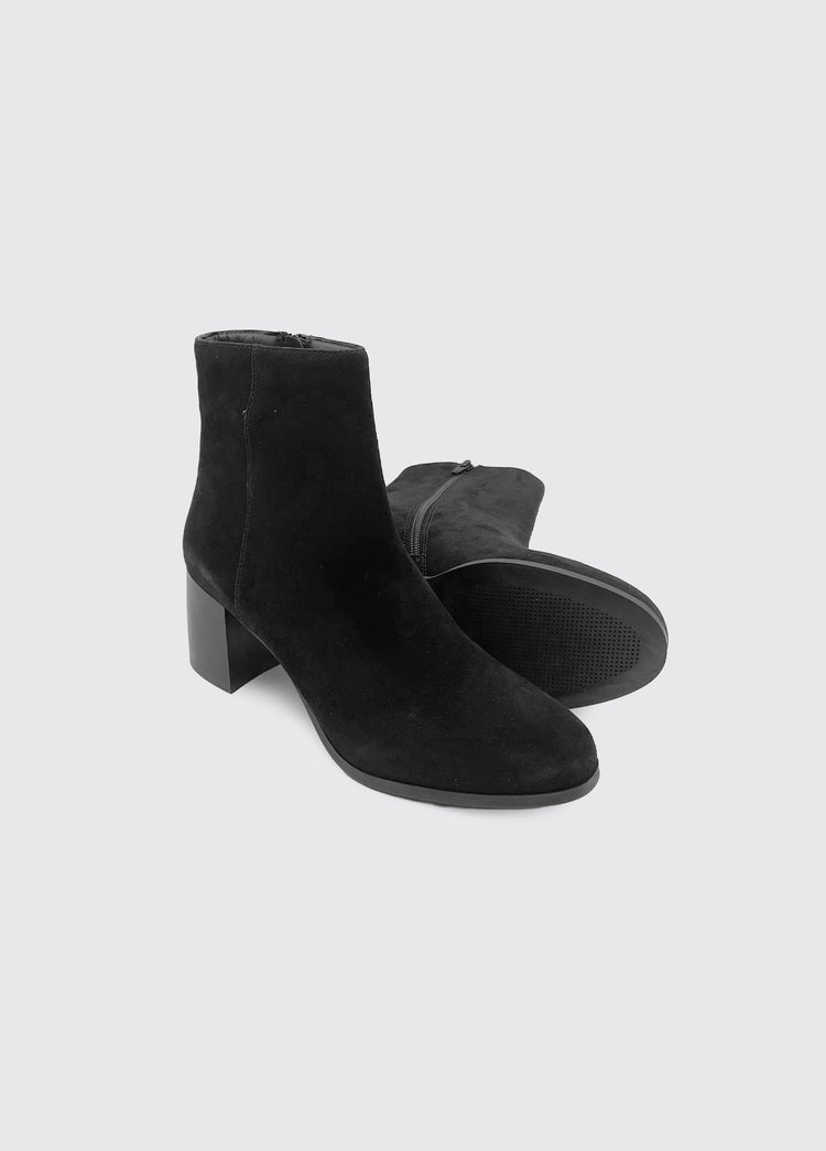 Cead Suede Ankle Boot - Black Seude