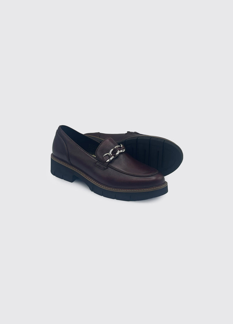 Chloe Slip On Loafer - Burgundy