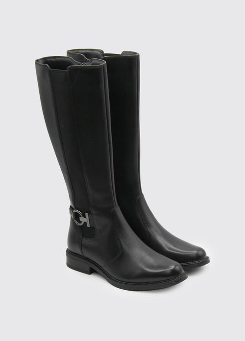 Cide Womens Knee High Boot - Black