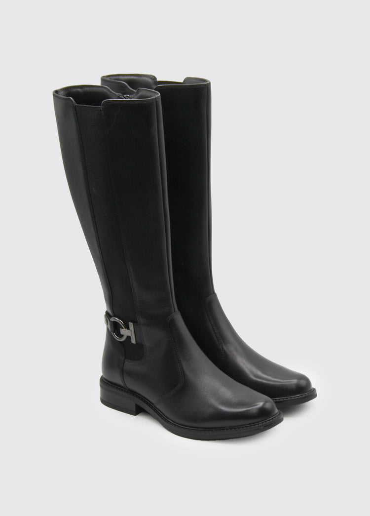 Cide Womens Knee High Boot - Black