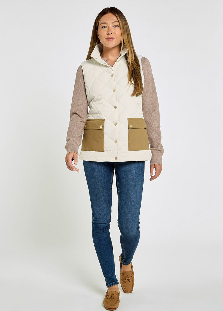 Clashmore Women's Quilted Gilet - Bone