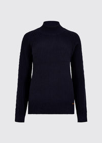 Corcoran Women's Rib-Knit Sweater - Navy