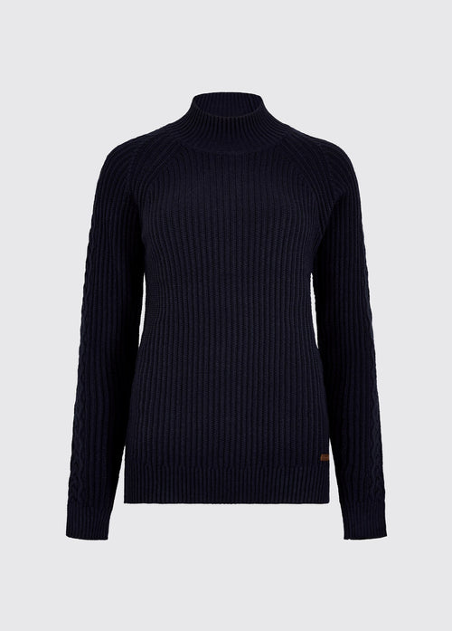 Corcoran Women's Rib-Knit Sweater - Navy