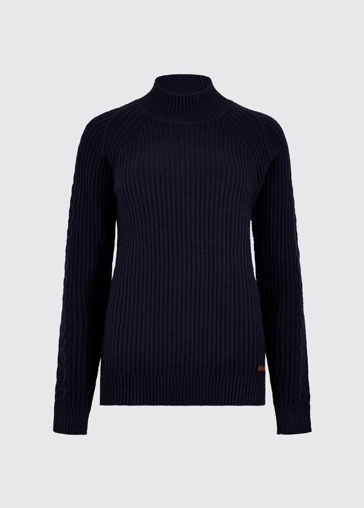 Corcoran Women's Rib-Knit Sweater - Navy