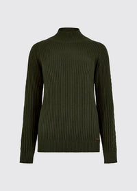 Corcoran Women's Rib-Knit Sweater - Olive