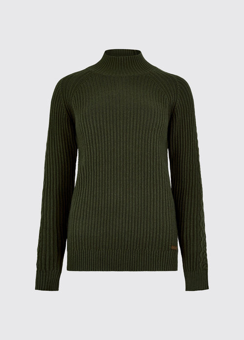 Corcoran Women's Rib-Knit Sweater - Olive