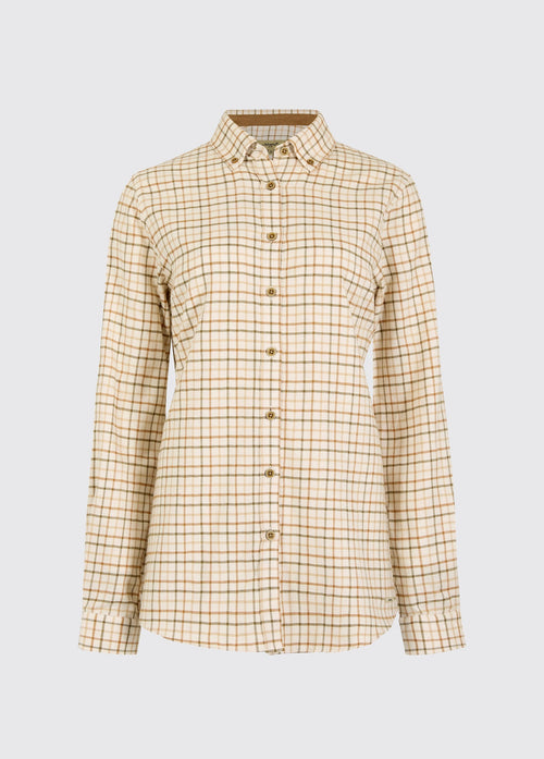 Cornflower Women's Tattersall Shirt - Ochre