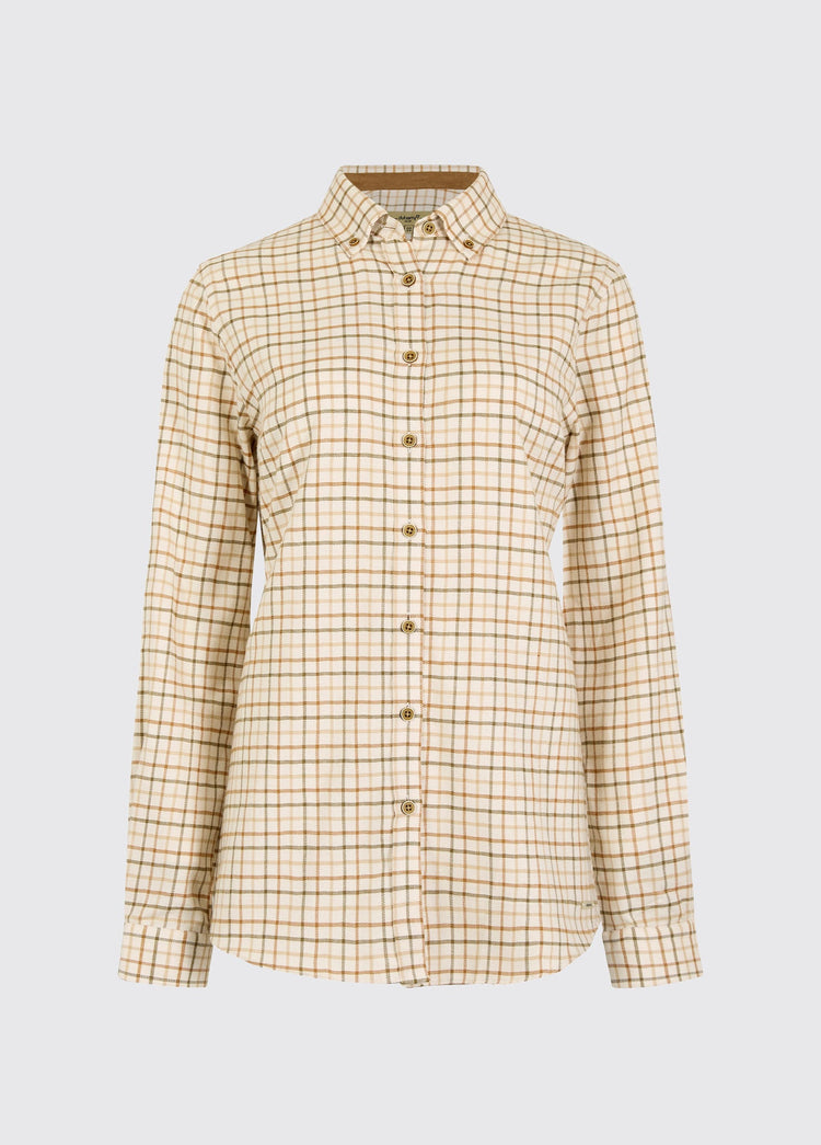 Cornflower Women's Tattersall Shirt - Ochre