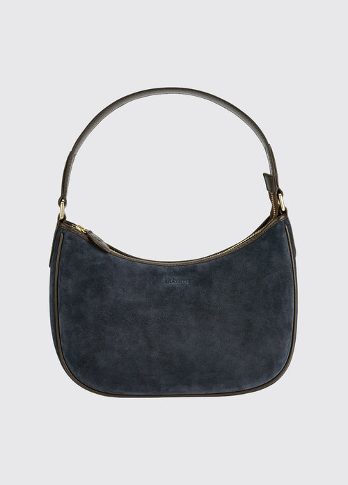 Cushendall Suede And Leather Handbag - Navy