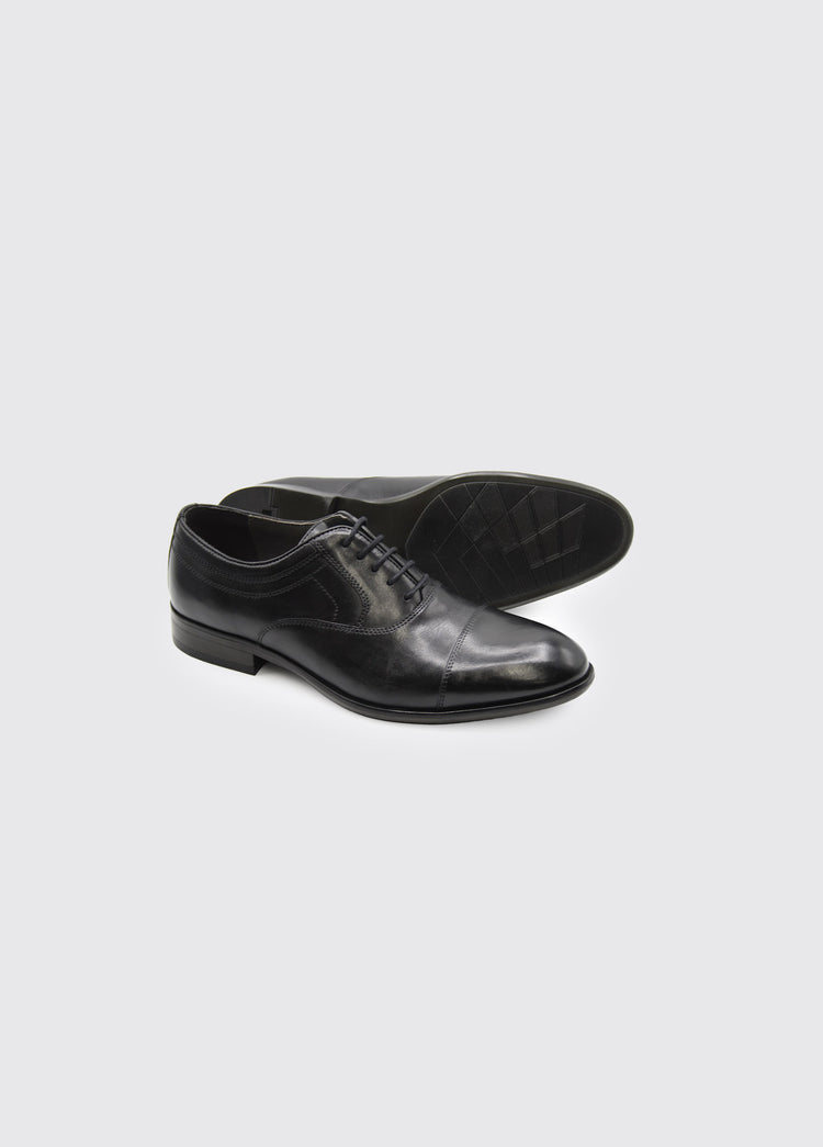 Darly Laced Oxford Style Shoe - Black