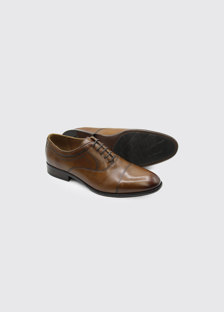 Darly Laced Oxford Style Shoe - Chestnut