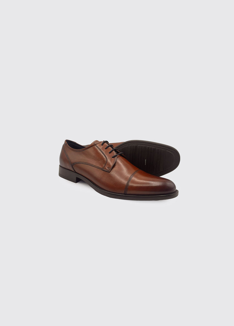 Derek Toe Cap Lace Up Shoe - Whiskey
