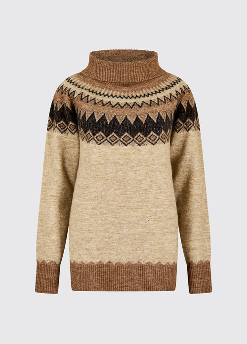 Devlin Women's Fair Isle pattern sweater - Oat Multi