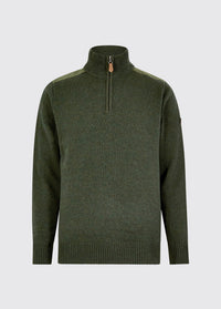 Doherty Men's Zip Neck Sweater - Olive