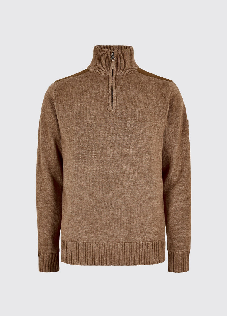 Doherty Men’s zip neck sweater - Elk